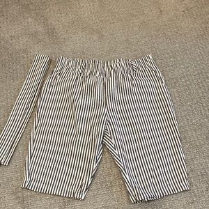 Brown/Blue Pinstripes Shorts